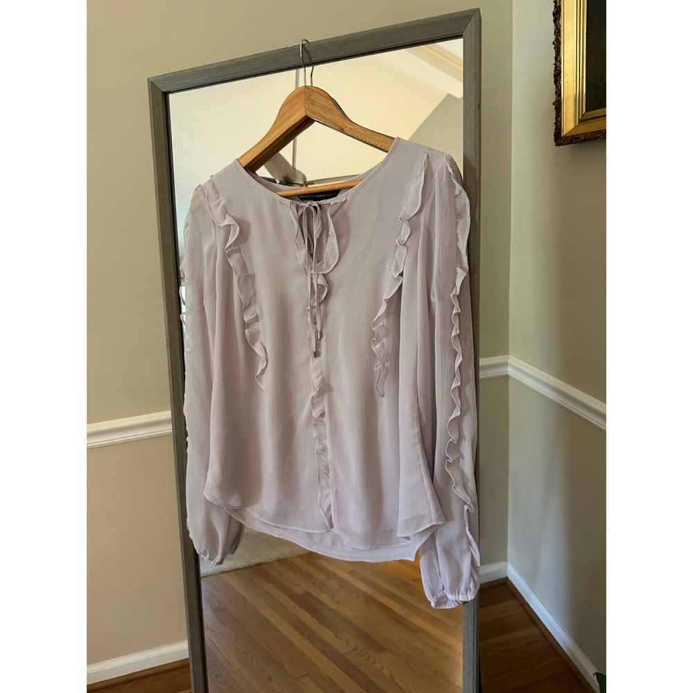 Women's White House Black Market Blouse Size S Purple